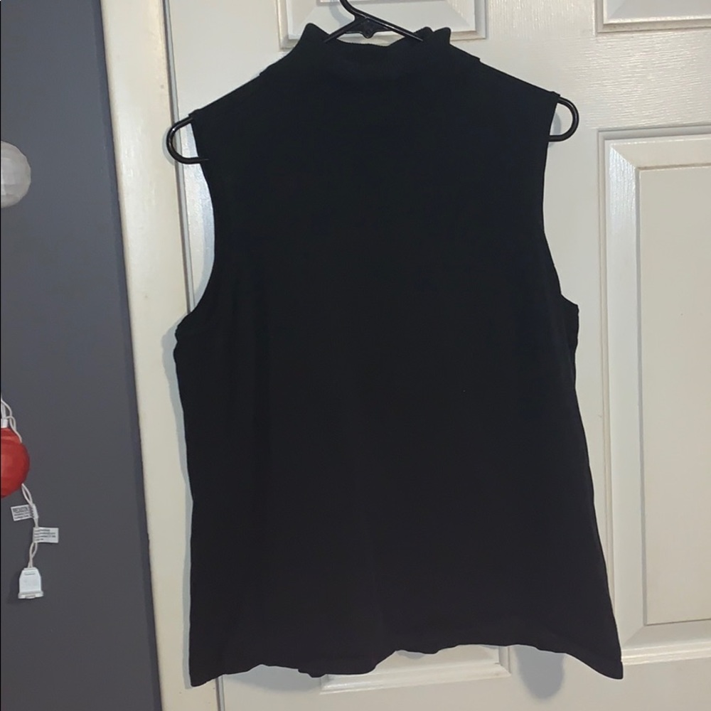 Kate Hill black turtle neck tank